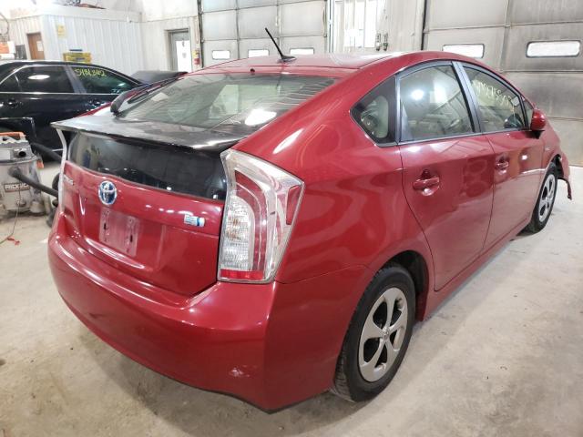 Photo 4 from auction – 2015 TOYOTA PRIUS with VIN JTDKN3DU7F0436300