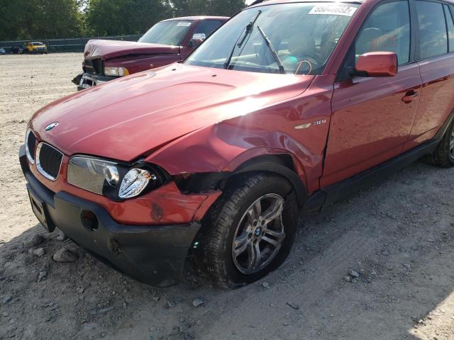 Photo 9 from auction – 2005 BMW X3 3.0I with VIN WBXPA93405WD21030