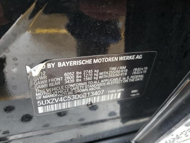 Photo 10 from auction – 2013 BMW X5 XDRIVE3 with VIN 5UXZV4C53D0B13407