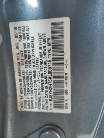 Photo 10 from auction – 2010 HONDA ELEMENT EX with VIN 5J6YH2H75AL005715