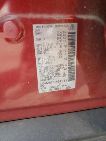 Photo 10 from auction – 2015 NISSAN ROGUE S with VIN 5N1AT2MT1FC894234