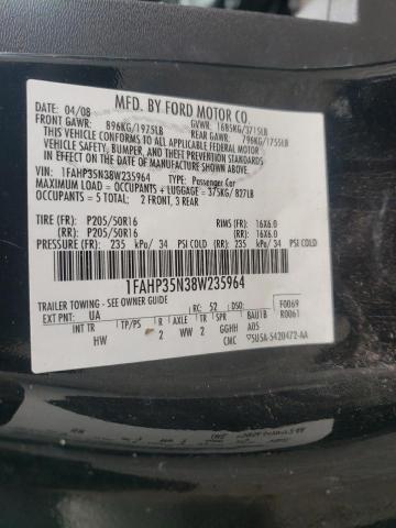 Photo 10 from auction – 2008 FORD FOCUS SE with VIN 1FAHP35N38W235964