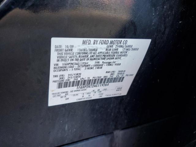 Photo 10 from auction – 2010 FORD TAURUS SHO with VIN 1FAHP2KT2AG119264