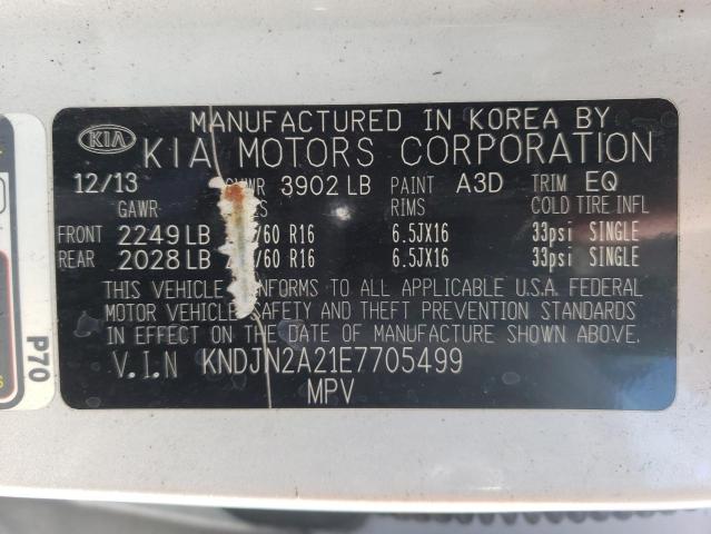 Photo 10 from auction – 2014 KIA SOUL with VIN KNDJN2A21E7705499
