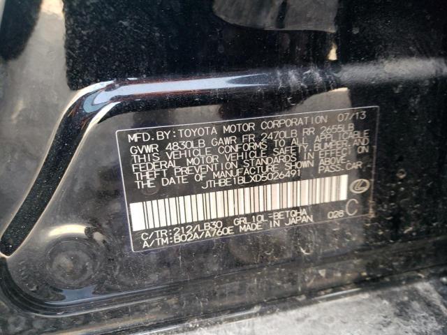 Photo 10 from auction – 2013 LEXUS GS 350 with VIN JTHBE1BLXD5026491