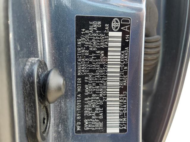 Photo 10 from auction – 2015 TOYOTA COROLLA with VIN 2T1BURHE6FC252707