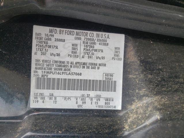 Photo 10 from auction – 2000 FORD EXPEDITION with VIN 1FMPU16L9YLA57068