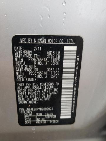 Photo 10 from auction – 2011 NISSAN QUEST S with VIN JN8AE2KP7B9009924