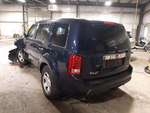 Photo 3 from auction – 2011 HONDA PILOT LX with VIN 5FNYF4H23BB082258