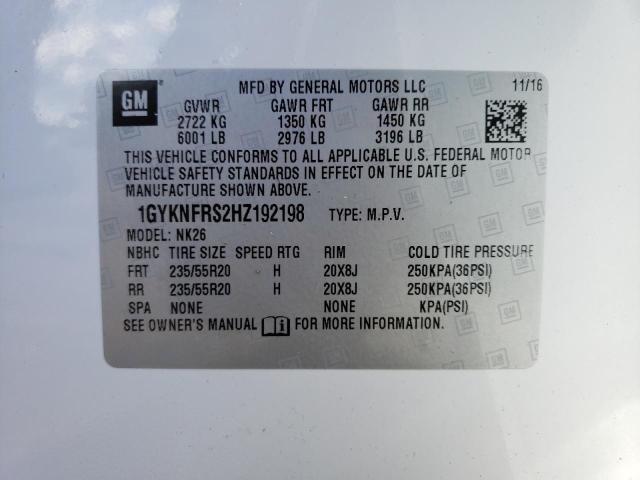 Photo 10 from auction – 2017 CADILLAC XT5 PLATIN with VIN 1GYKNFRS2HZ192198