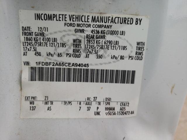 Photo 10 from auction – 2012 FORD F250 SUPER with VIN 1FDBF2A65CEA94045