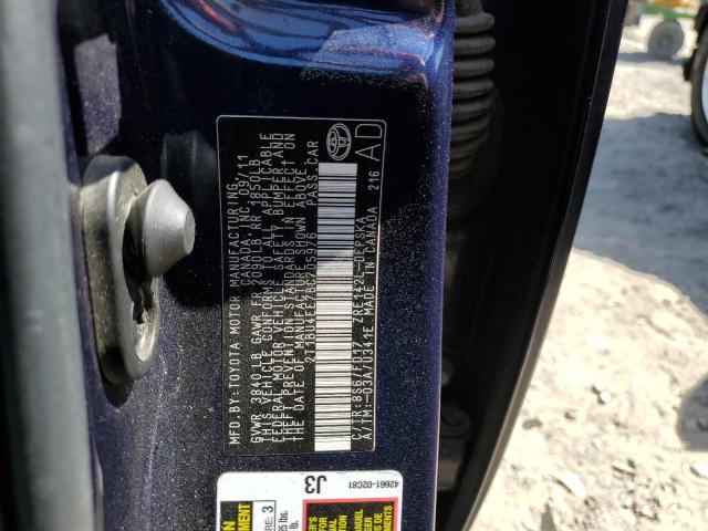 Photo 10 from auction – 2011 TOYOTA COROLLA BA with VIN 2T1BU4EE7BC705976