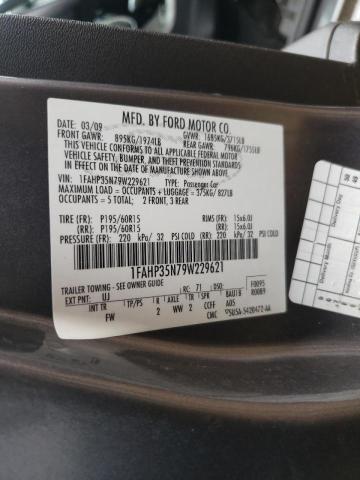 Photo 10 from auction – 2009 FORD FOCUS SE with VIN 1FAHP35N79W229621
