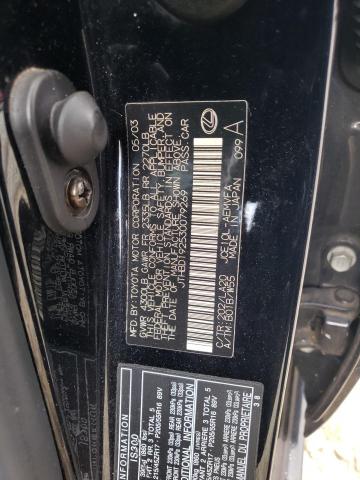 Photo 10 from auction – 2003 LEXUS IS 300 with VIN JTHBD192530079269