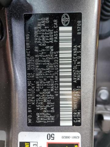 Photo 10 from auction – 2020 TOYOTA CAMRY LE with VIN 4T1C31AK3LU532345