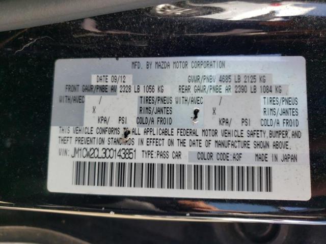 Photo 10 from auction – 2012 MAZDA 5 with VIN JM1CW2CL3C0143851
