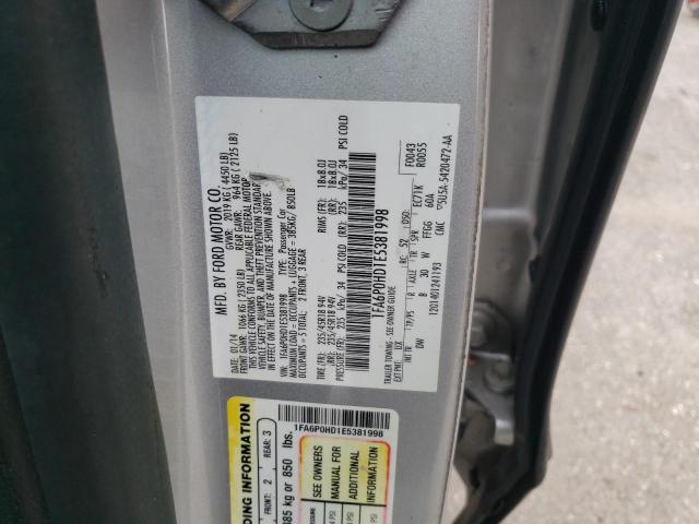 Photo 10 from auction – 2014 FORD FUSION SE with VIN 1FA6P0HD1E5381998