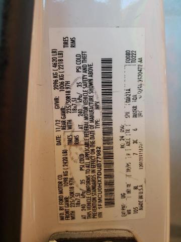 Photo 10 from auction – 2013 FORD ESCAPE SEL with VIN 1FMCU0HX7DUB77982