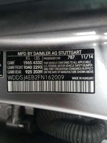 Photo 10 from auction – 2015 MERCEDES-BENZ CLA 250 with VIN WDDSJ4EB2FN162009