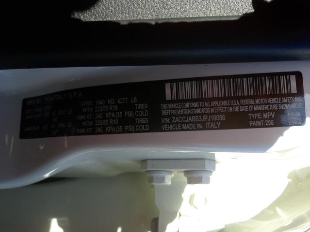 Photo 10 from auction – 2018 JEEP RENEGADE L with VIN ZACCJABB3JPJ16056
