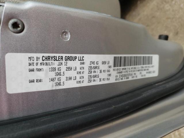 Photo 10 from auction – 2012 DODGE GRAND CARA with VIN 2C4RDGBG6CR378106