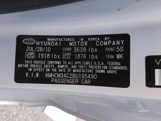 Photo 10 from auction – 2011 HYUNDAI ACCENT GL with VIN KMHCM3AC2BU195490