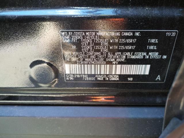 Photo 10 from auction – 2021 TOYOTA RAV4 LE with VIN 2T3H1RFV7MC099569