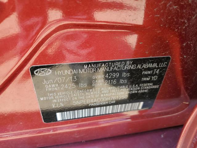 Photo 10 from auction – 2013 HYUNDAI SONATA GLS with VIN 5NPEB4AC0DH761250