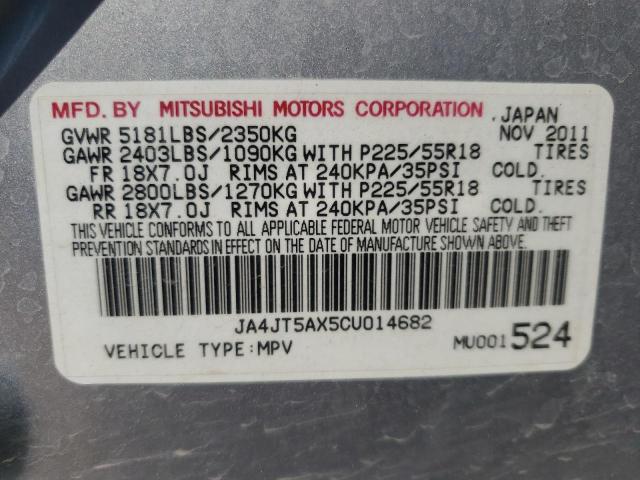 Photo 10 from auction – 2012 MITSUBISHI OUTLANDER with VIN JA4JT5AX5CU014682