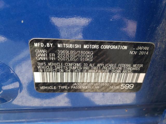 Photo 10 from auction – 2015 MITSUBISHI LANCER ES with VIN JA32U2FU7FU010530
