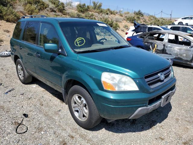 HONDA PILOT EX 2003 with VIN 2HKYF184X3H525461 - Photo from auction