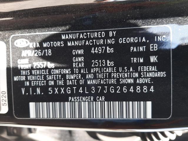 Photo 10 from auction – 2018 KIA OPTIMA LX with VIN 5XXGT4L37JG264884