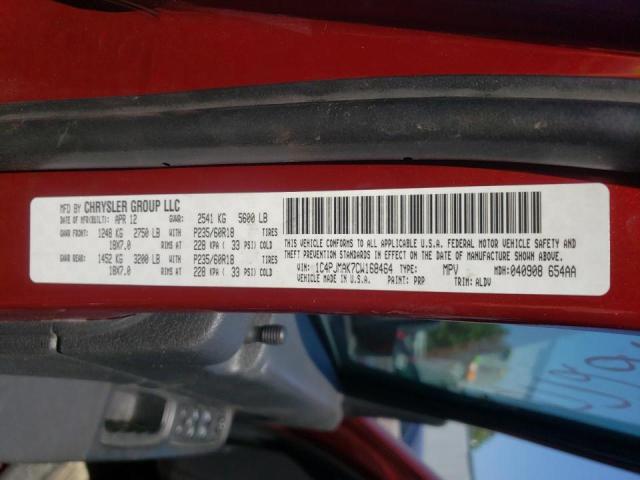 Photo 10 from auction – 2012 JEEP LIBERTY SP with VIN 1C4PJMAK7CW168464