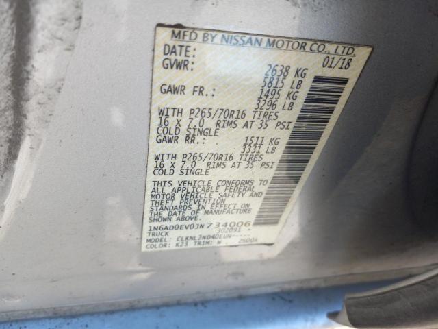 Photo 10 from auction – 2018 NISSAN FRONTIER S with VIN 1N6AD0EV0JN734006