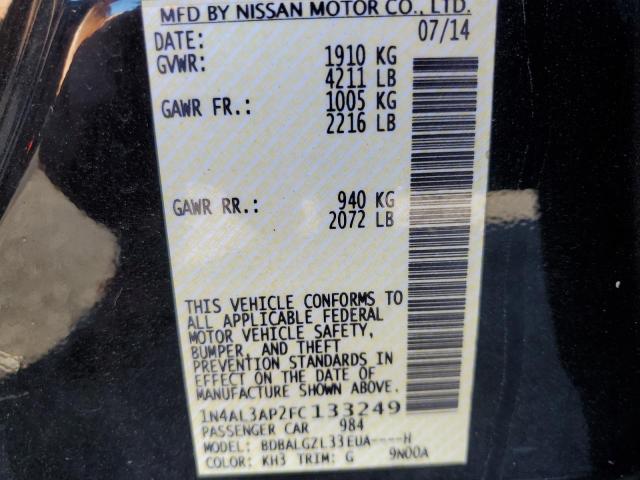 Photo 10 from auction – 2015 NISSAN ALTIMA 2.5 with VIN 1N4AL3AP2FC133249