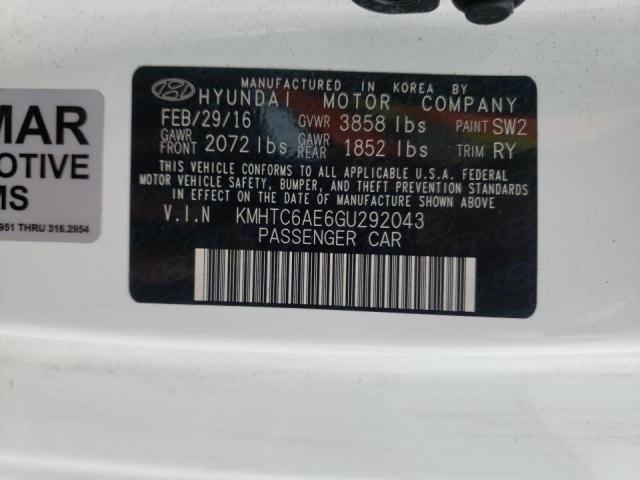 Photo 10 from auction – 2016 HYUNDAI VELOSTER T with VIN KMHTC6AE6GU292043