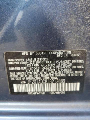 Photo 10 from auction – 2018 SUBARU CROSSTREK with VIN JF2GTADC8J8212889