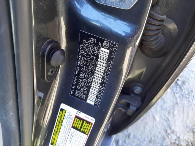 Photo 10 from auction – 2012 TOYOTA COROLLA BA with VIN 2T1BU4EE3CC807762