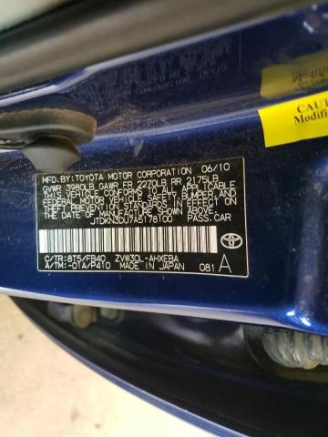 Photo 10 from auction – 2010 TOYOTA PRIUS with VIN JTDKN3DU7A5178100