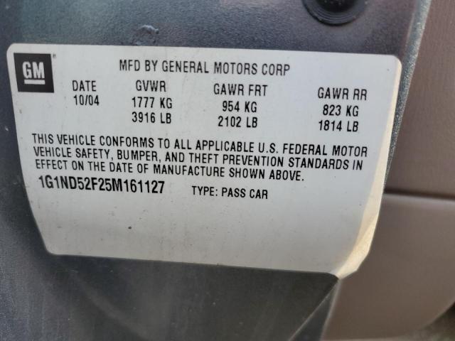 Photo 10 from auction – 2005 CHEVROLET CLASSIC with VIN 1G1ND52F25M161127