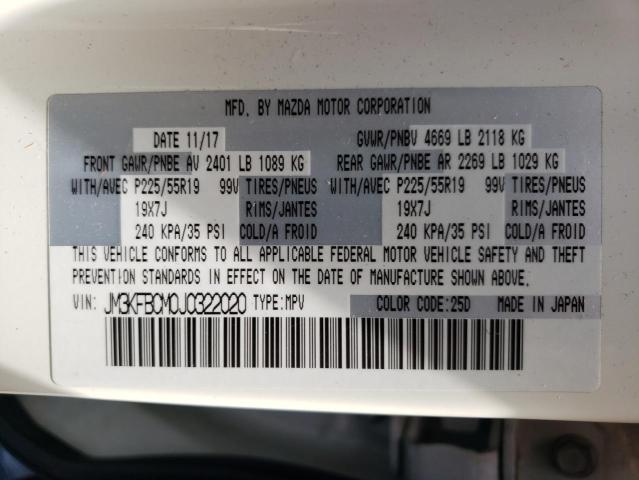 Photo 10 from auction – 2018 MAZDA CX-5 TOURI with VIN JM3KFBCM0J0322020