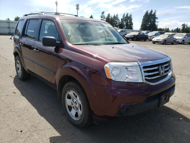 HONDA PILOT LX 2012 with VIN 5FNYF4H20CB021550 - Photo from auction