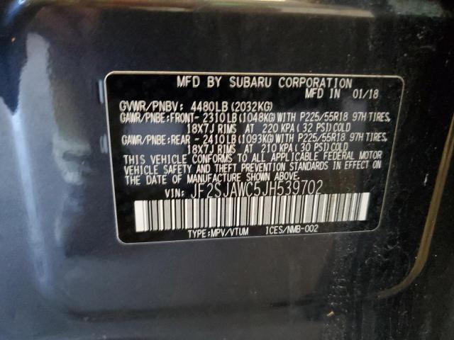 Photo 10 from auction – 2018 SUBARU FORESTER 2 with VIN JF2SJAWC5JH539702
