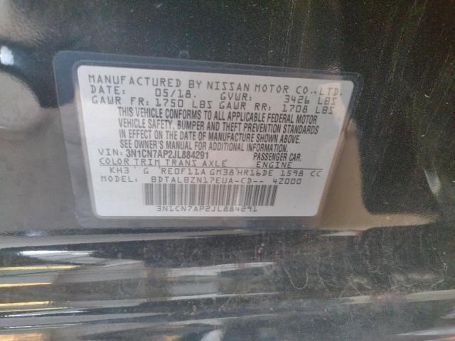 Photo 10 from auction – 2018 NISSAN VERSA S with VIN 3N1CN7AP2JL884291