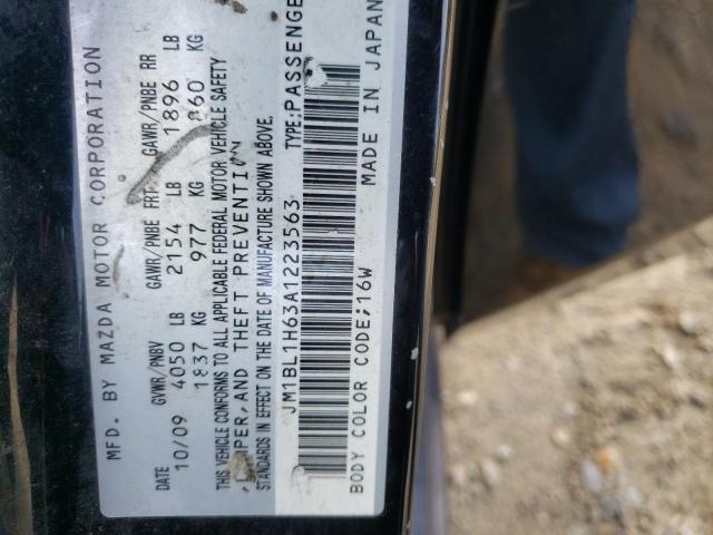 Photo 10 from auction – 2010 MAZDA 3 S with VIN JM1BL1H63A1223563