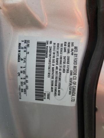 Photo 10 from auction – 2000 MERCURY GRAND MARQ with VIN 2MEFM75W5YX611853