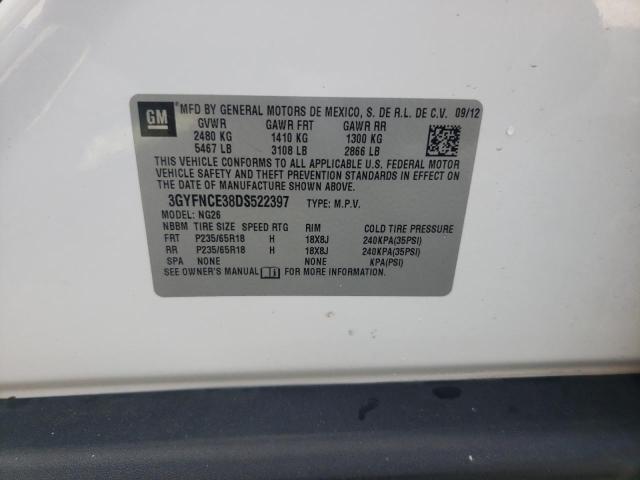 Photo 10 from auction – 2013 CADILLAC SRX LUXURY with VIN 3GYFNCE38DS522397