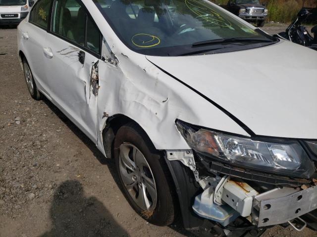 Photo 9 from auction – 2013 HONDA CIVIC LX with VIN 2HGFB2F51DH600323