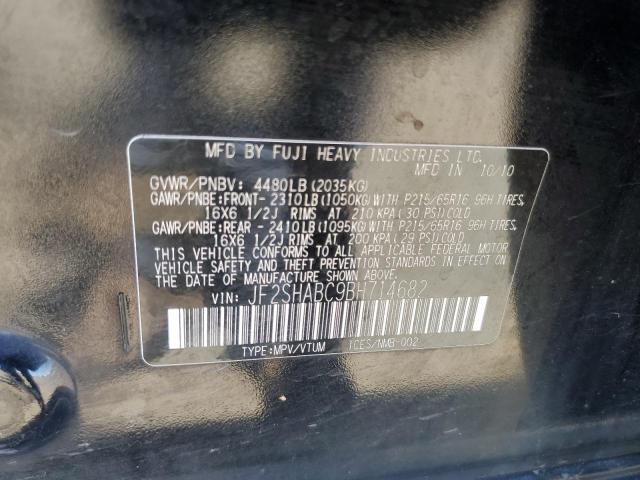 Photo 10 from auction – 2011 SUBARU FORESTER 2 with VIN JF2SHABC9BH714682