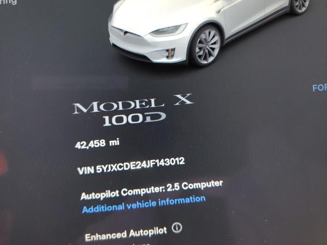 Photo 8 from auction – 2018 TESLA MODEL X with VIN 5YJXCDE24JF143012